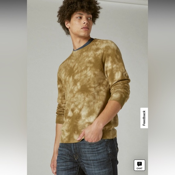 NWT Lucky Brand Shibori Tie Dye Crew Neck Sweater - Picture 8 of 9